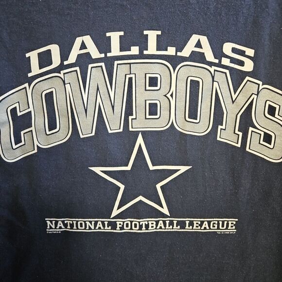 Vintage Lee Sport 1998 Dallas Cowboys NFL Football Blue Lg T-Shirt blue - Picture 2 of 11